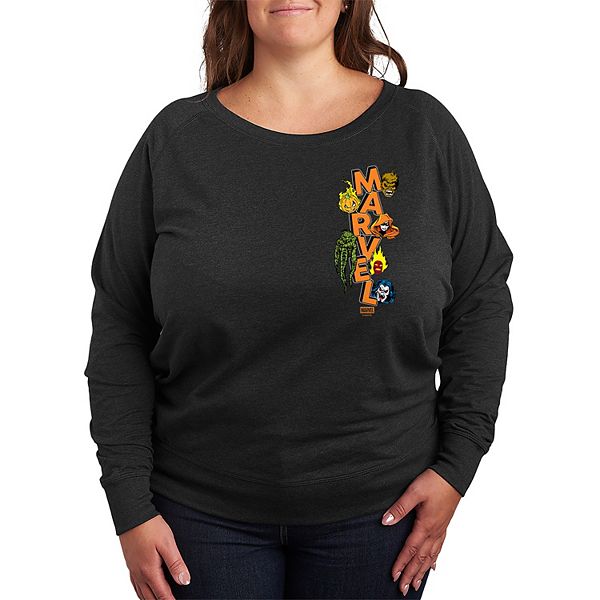 

Футболка с длинным рукавом Plus size Strange Tales Logo French Terry Marvel, Heather Charcoal