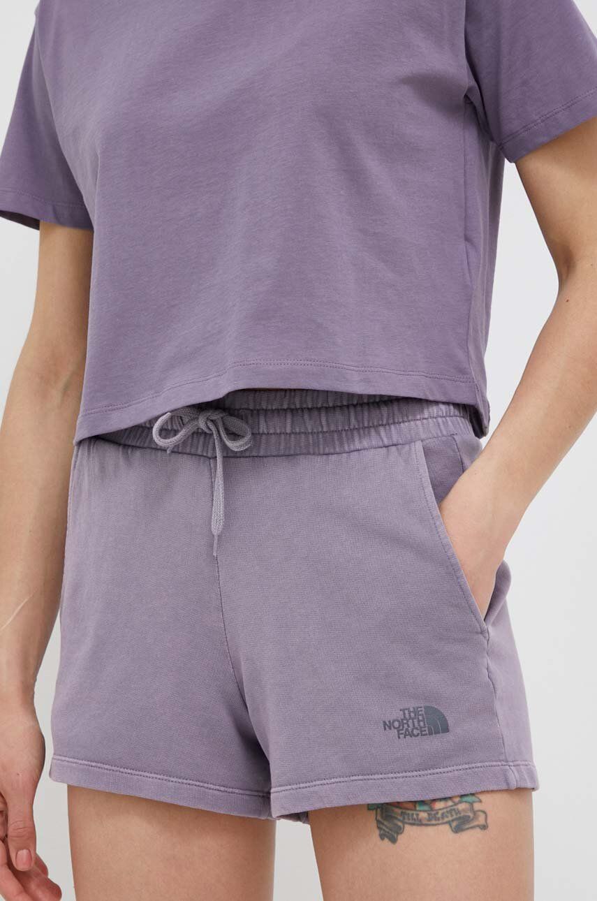 

Хлопковые шорты The North Face, фиолетовый