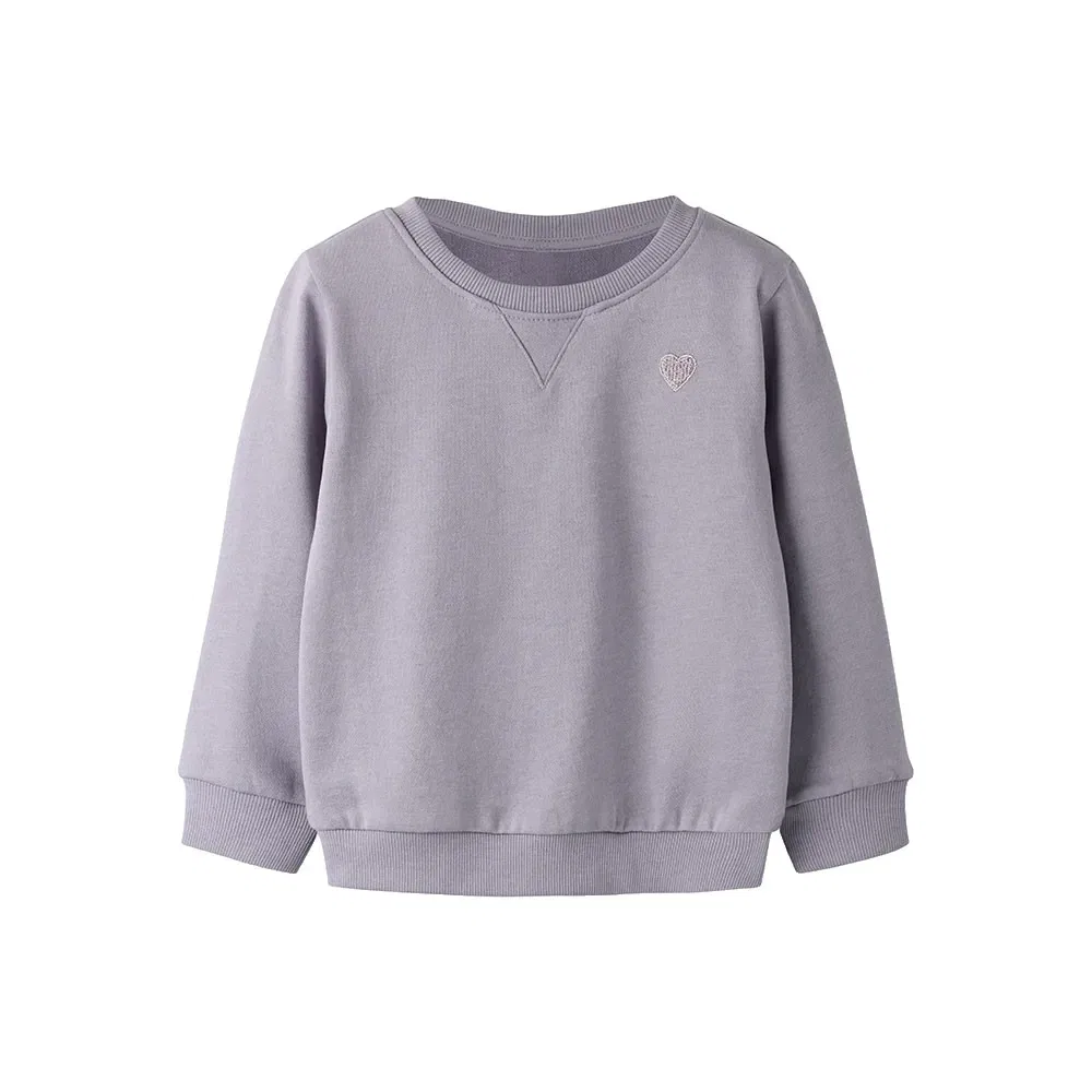 Детский свитшот для девочек с вышивкой Vima Name it, Grey