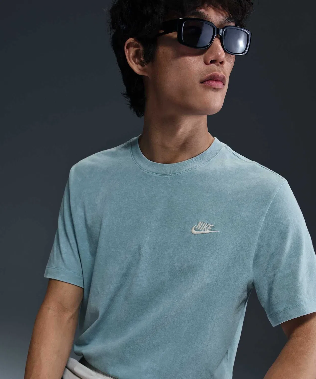Мужская футболка с коротким рукавом Nike Sportswear, Denim Turquoise — фото 4