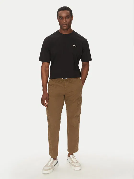 Футболка relaxed fit Te_Surfaceshort Boss, черный — фото 2