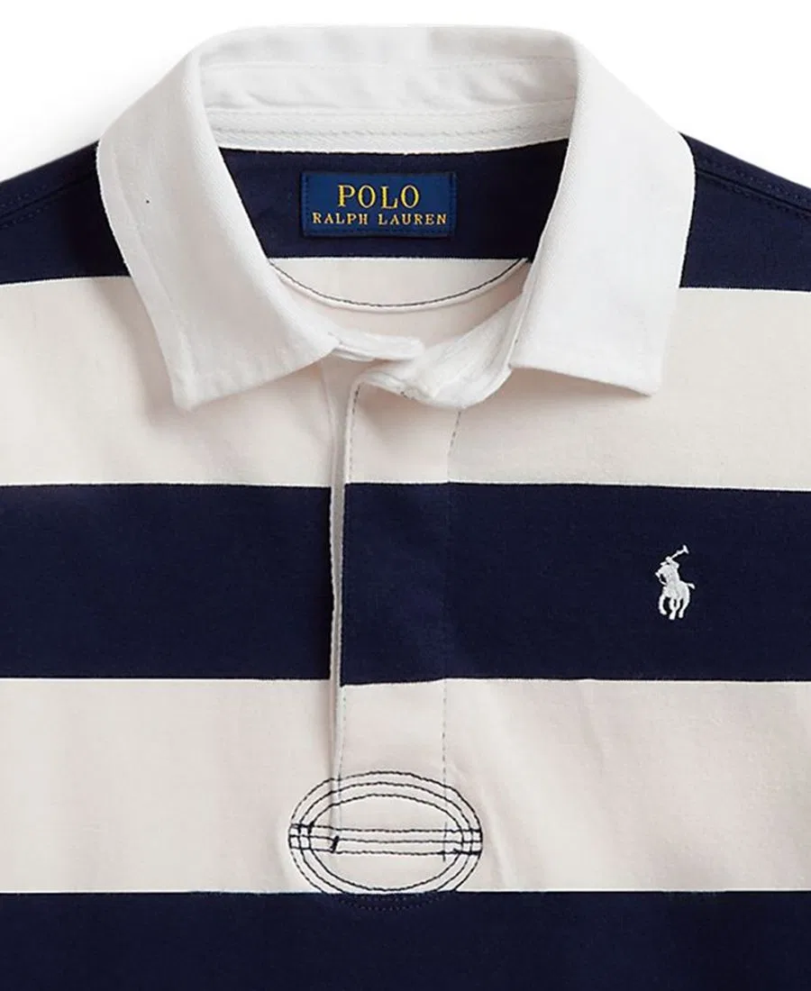 Рубашка-регби с длинным рукавом Iconic Long-Sleeve Rugby Shirt Polo Ralph Lauren, Refined Navy/Nevis — фото 3