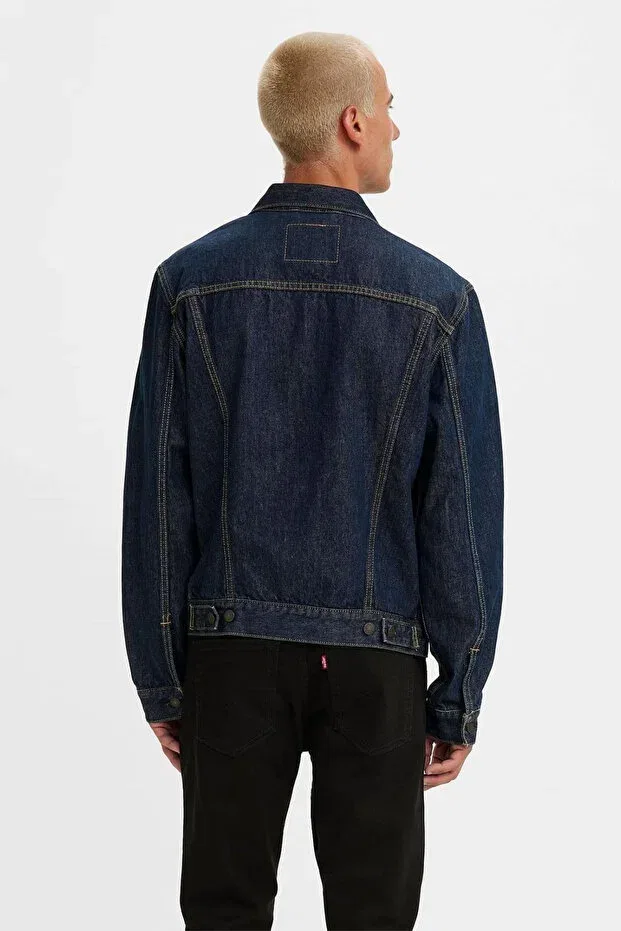 Мужское джинсовое пальто с длинным рукавом Levi's, Medium Indigo — фото 3