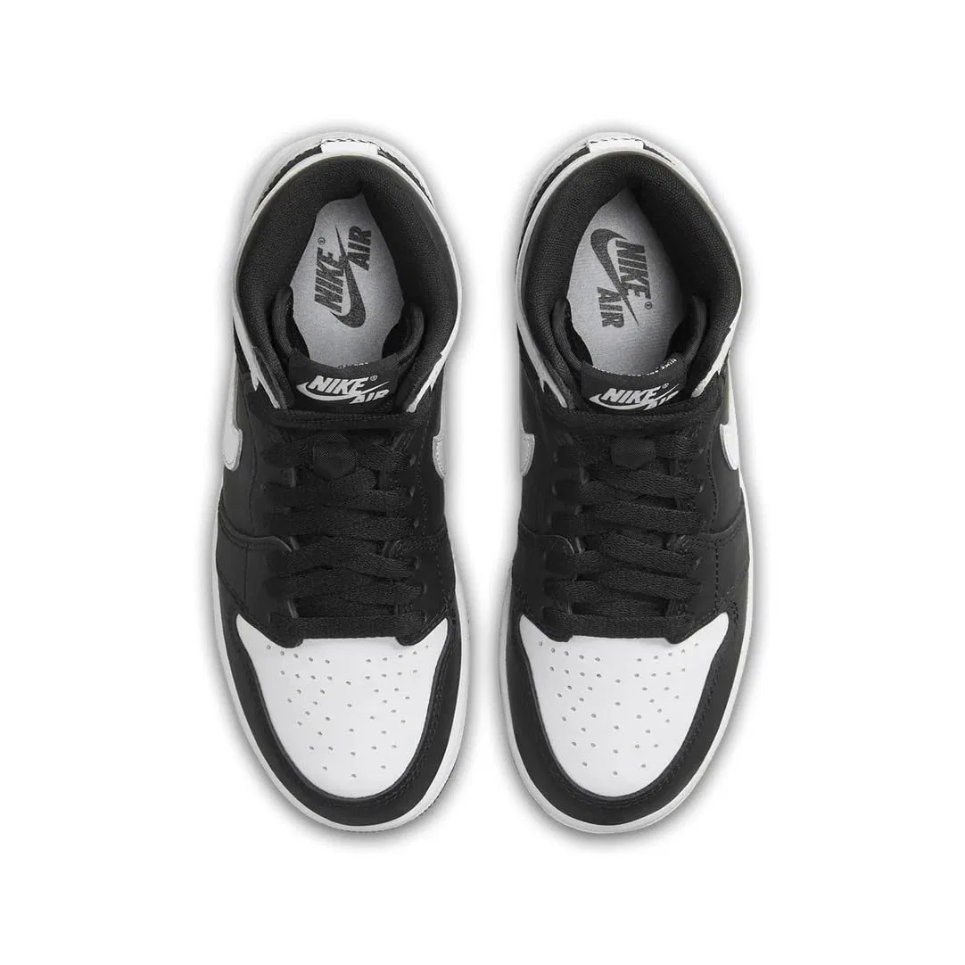 Детские баскетбольные кроссовки Air Jordan 1 Retro High Og (Gs) NIKE, Black White White — фото 4