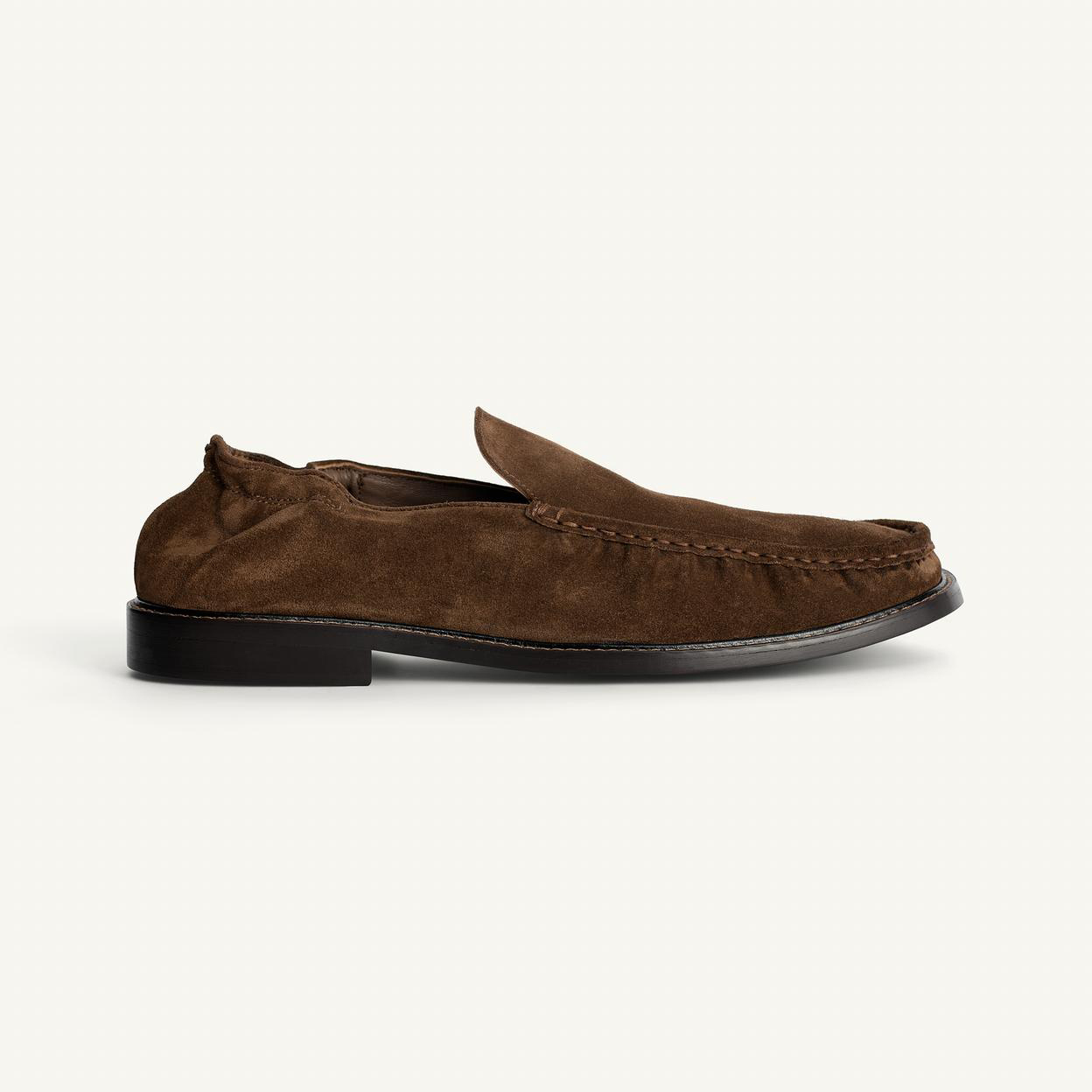 Лоферы Zara Leather, коричневый — фото 3
