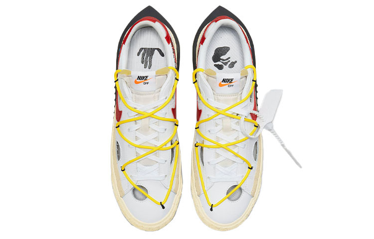 Кроссовки Nike Blazer Low Off, белый/красный — фото 4