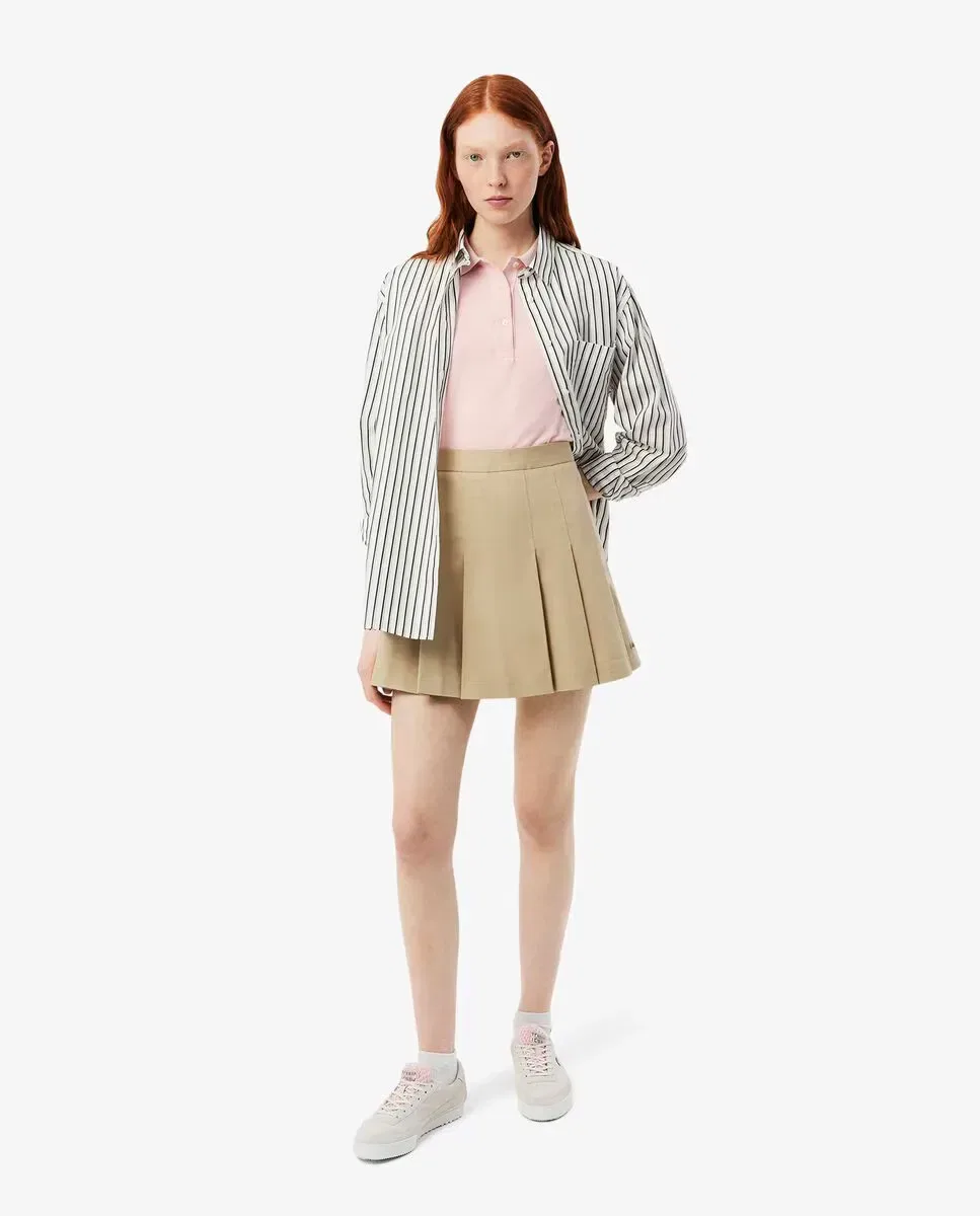 Поло Lacoste Rosa с французским рукавом и приталенным кроем — фото 4
