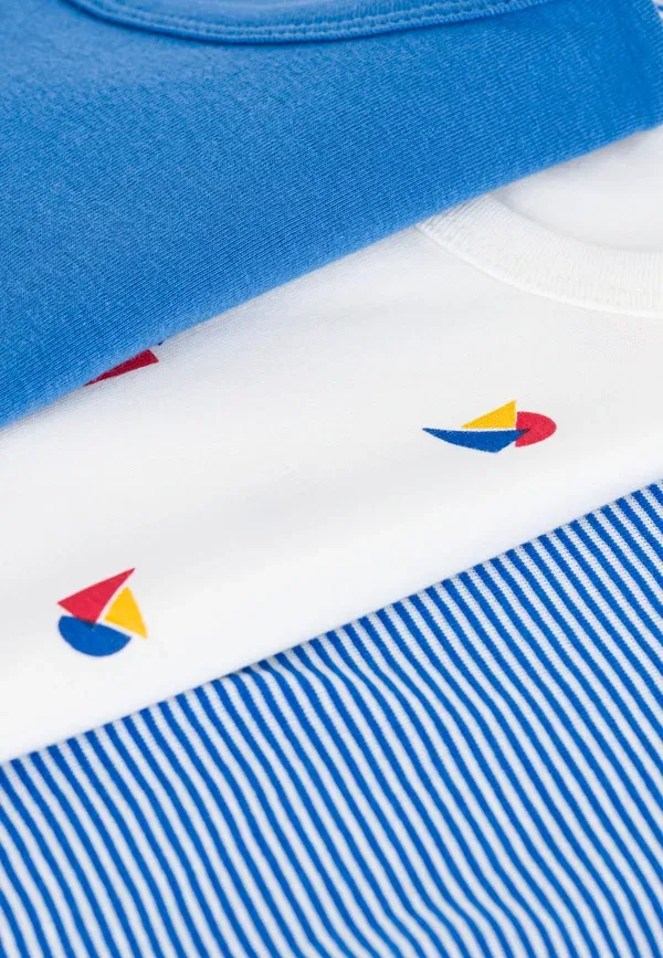Комплект из 3 маек Petit Bateau, мультиколор — фото 3