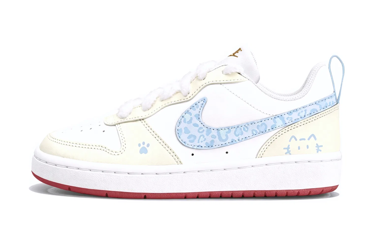 Детские кроссовки для скейтбординга Court Borough Beige Blue Nike