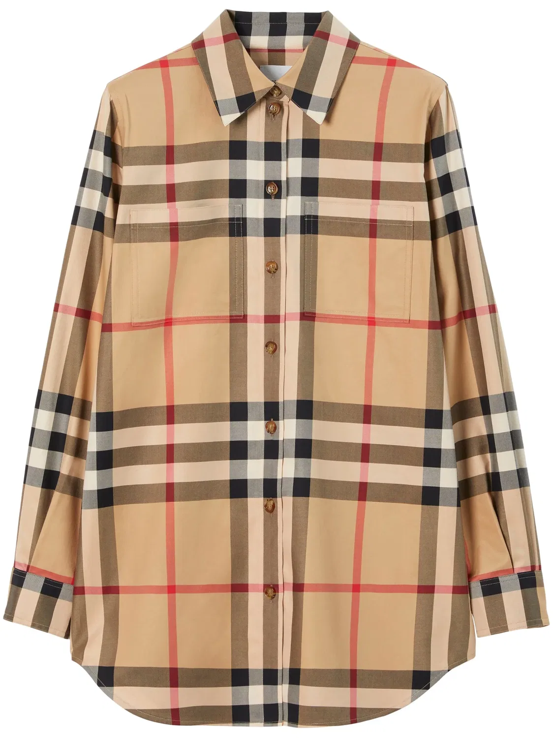 Рубашка в винтажную проверку Burberry, нейтральные