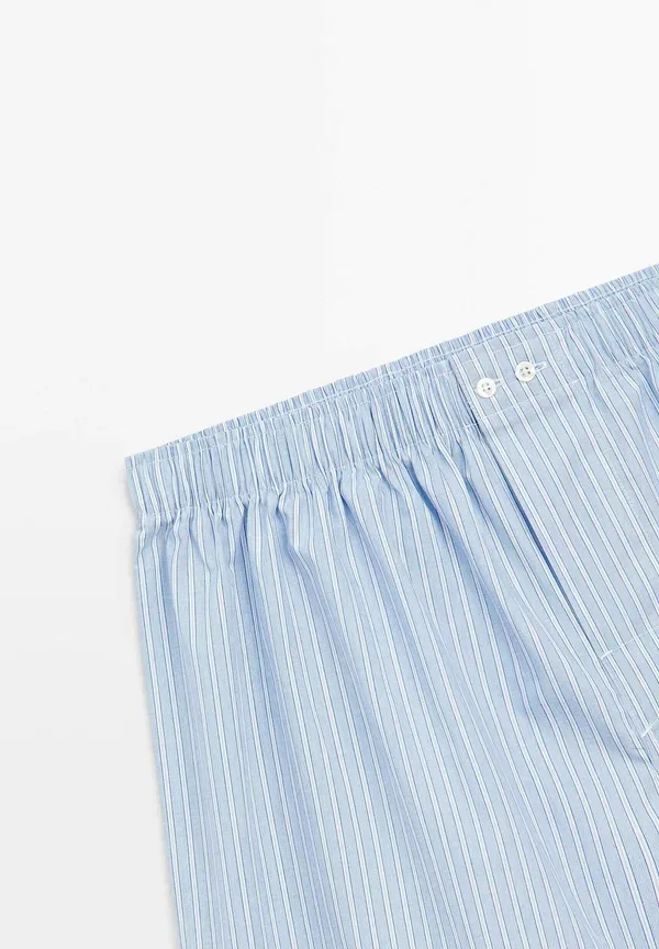 Боксеры хлопковые Boxer shorts Massimo Dutti, light blue, светло-голубой — фото 4