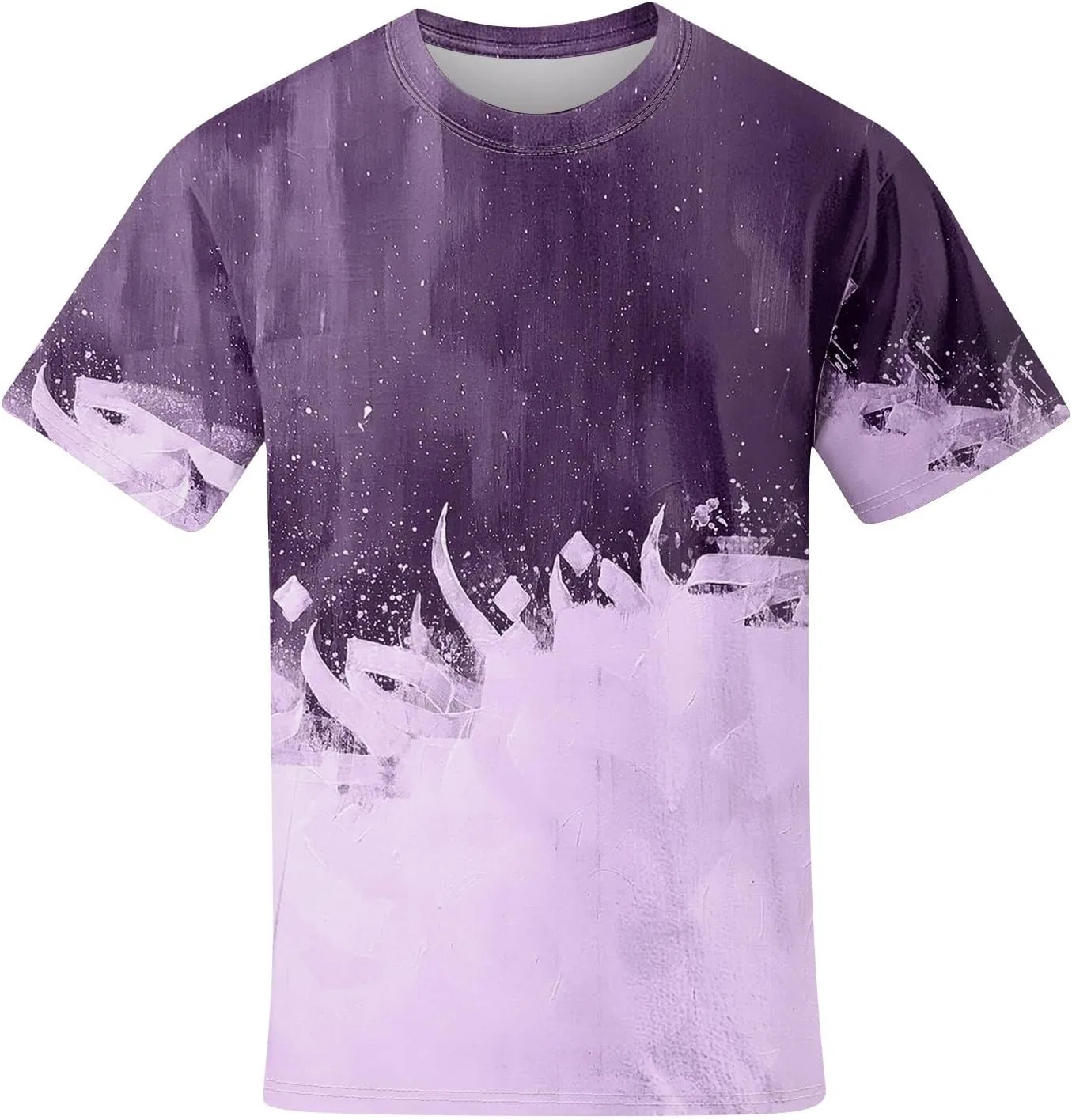 Мужская футболка с градиентом Graphic Crewneck Tshirt, Purple — фото 3