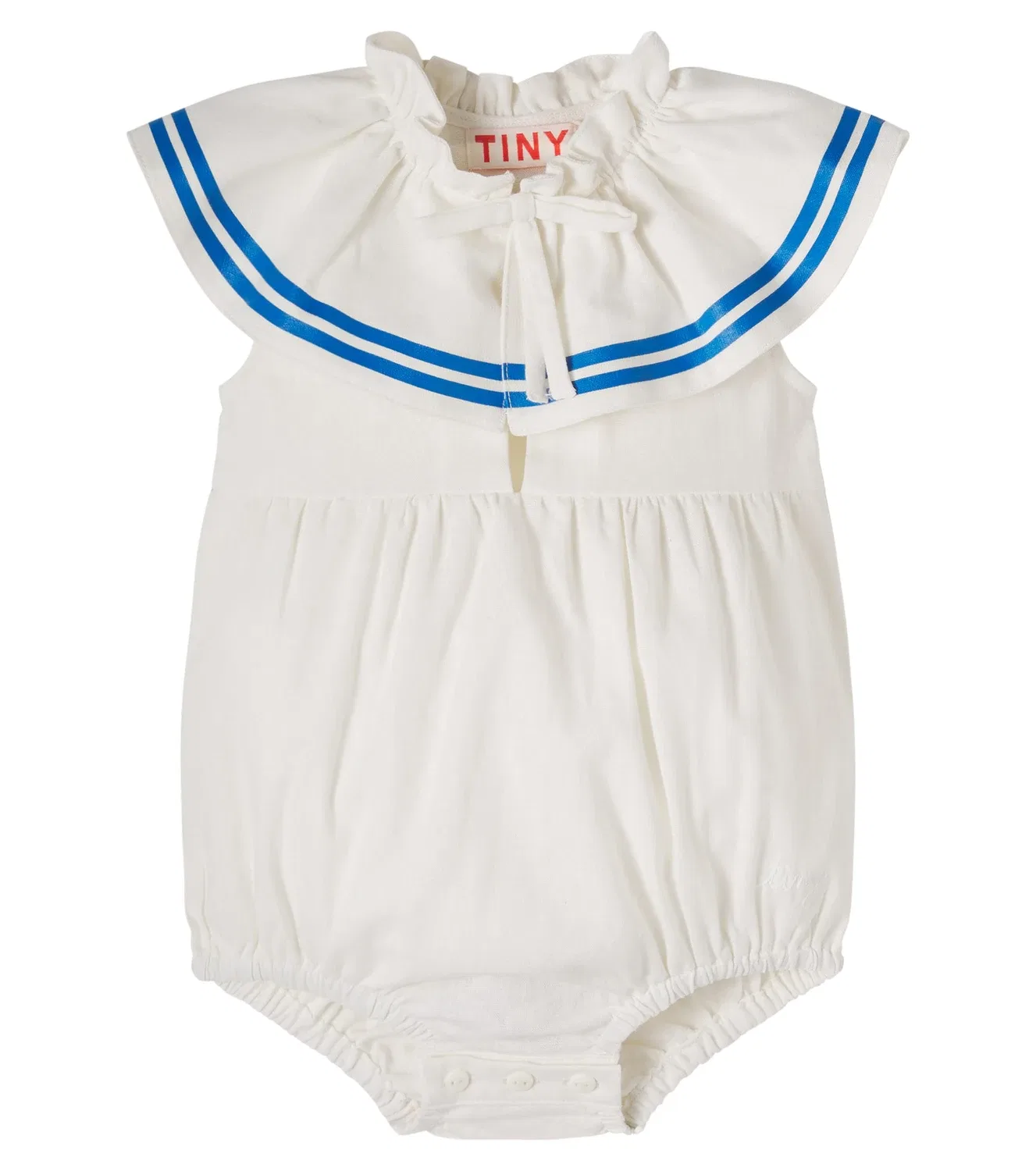Боди из льна и хлопка Tinycottons, белый