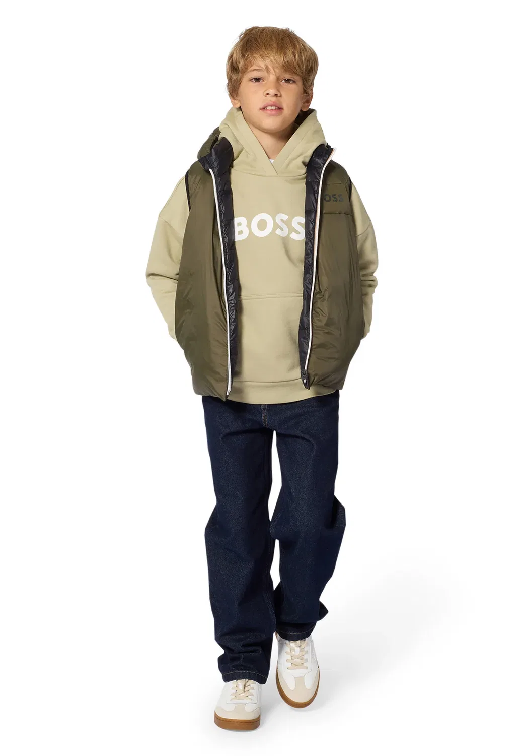 Толстовка с капюшоном для детей и подростков - худи Boss Kidswear, Elm