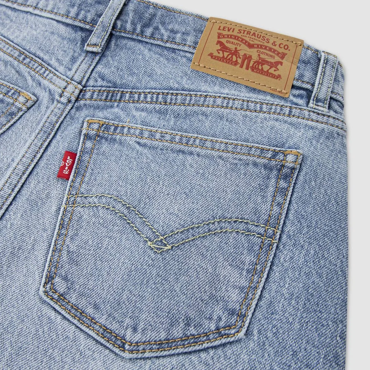Юбка Icon для девочек 7-16 лет Levi's, Coastal Drift - Light Wash — фото 4