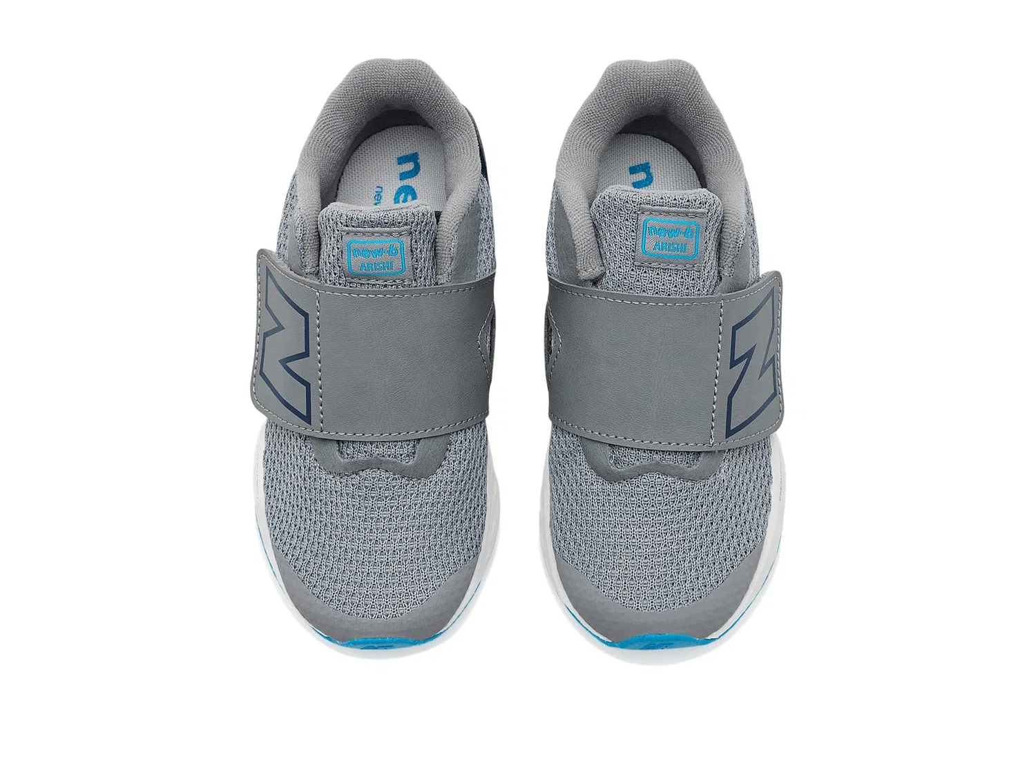 Кроссовки Arishi Hook-and-Loop (для младенцев и малышей) New Balance Kids, Slate Grey/Altitude — фото 3