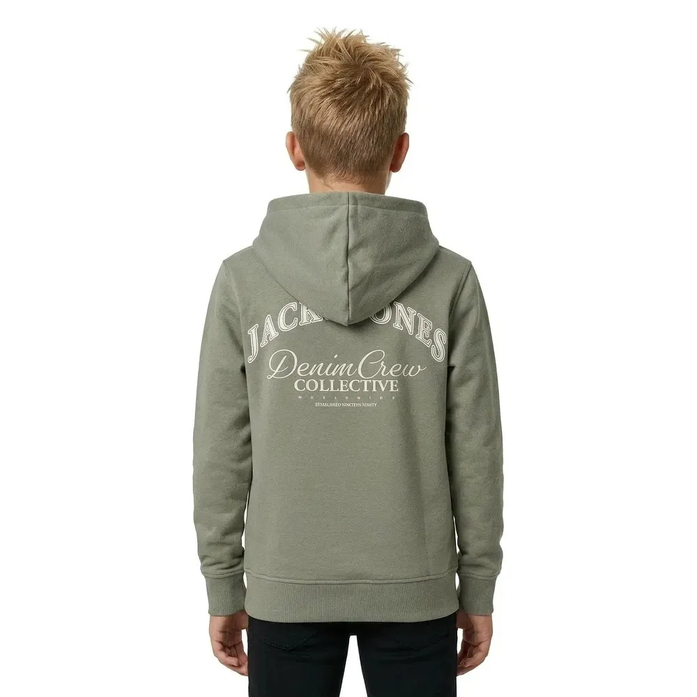 Худи Relaxed Jack & Jones, зеленый — фото 4