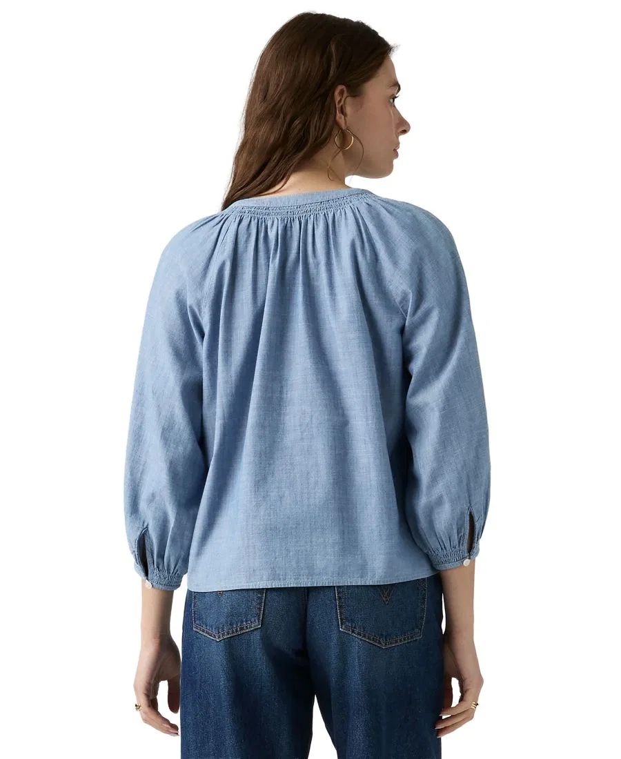 Блуза с разрезом у горловины Reverie Split Neck Levi's, Why Hello — фото 4
