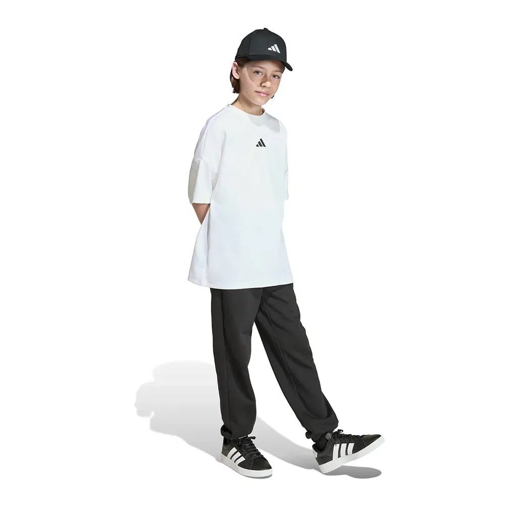 Детская футболка оверсайз с принтом Future Icons Adidas, White — фото 4