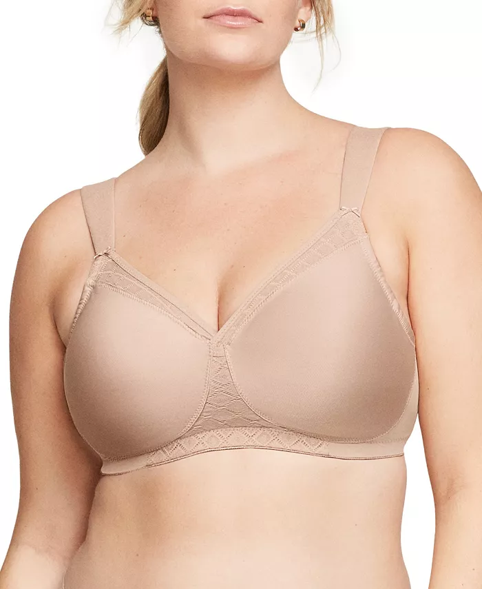 

Бюстгальтер без косточек Full Figure Plus Size MagicLift Wirefree T-Shirt Bra 1080 Glamorise, коричневый