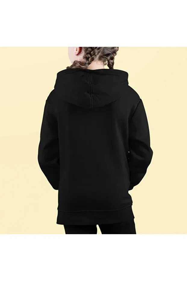Детская толстовка для девочек с принтом Berserk Anime Printed Hood Without Pouch 3 Threads Magors, Black — фото 2