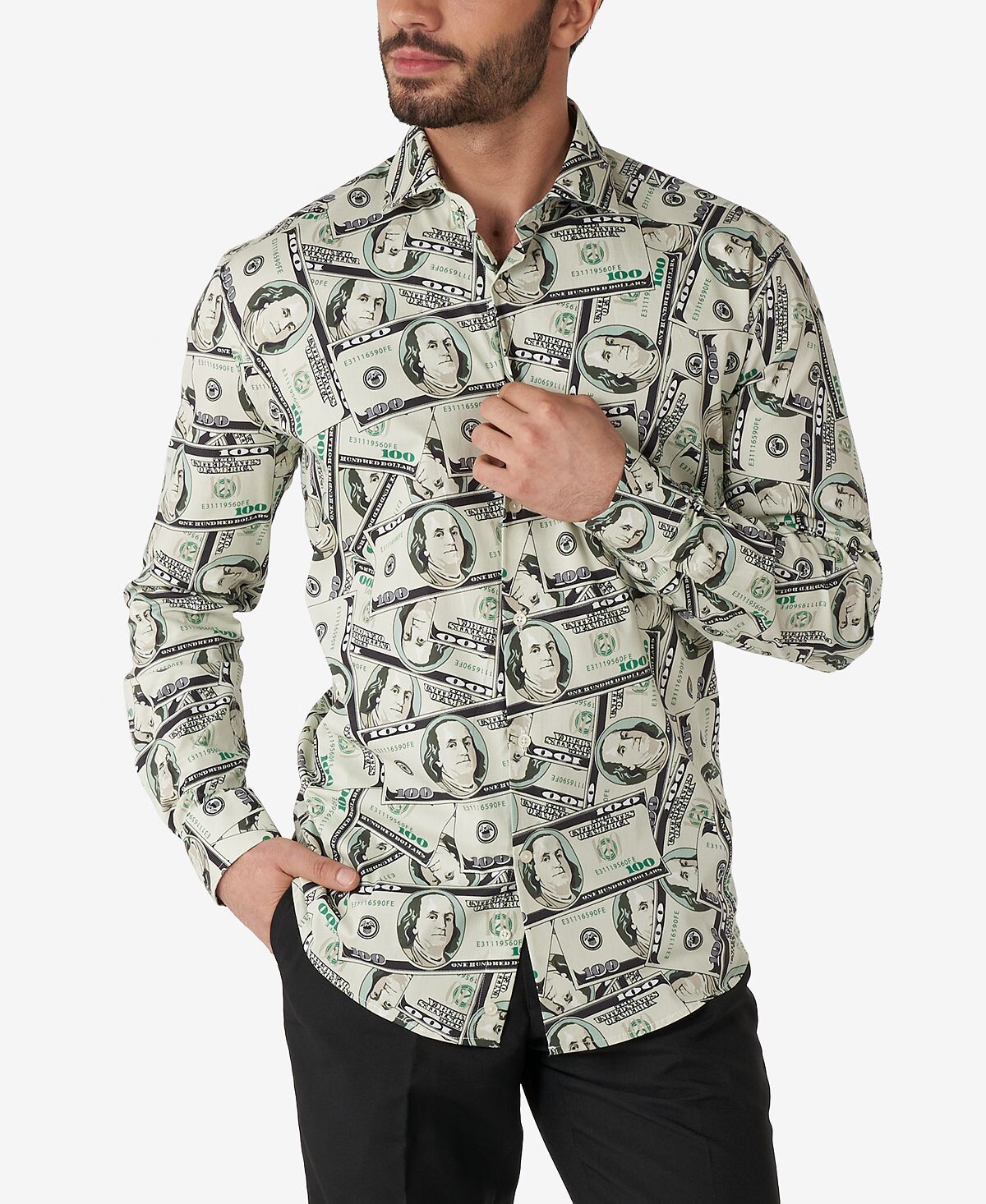 

Мужская классическая рубашка cashanova money OppoSuits