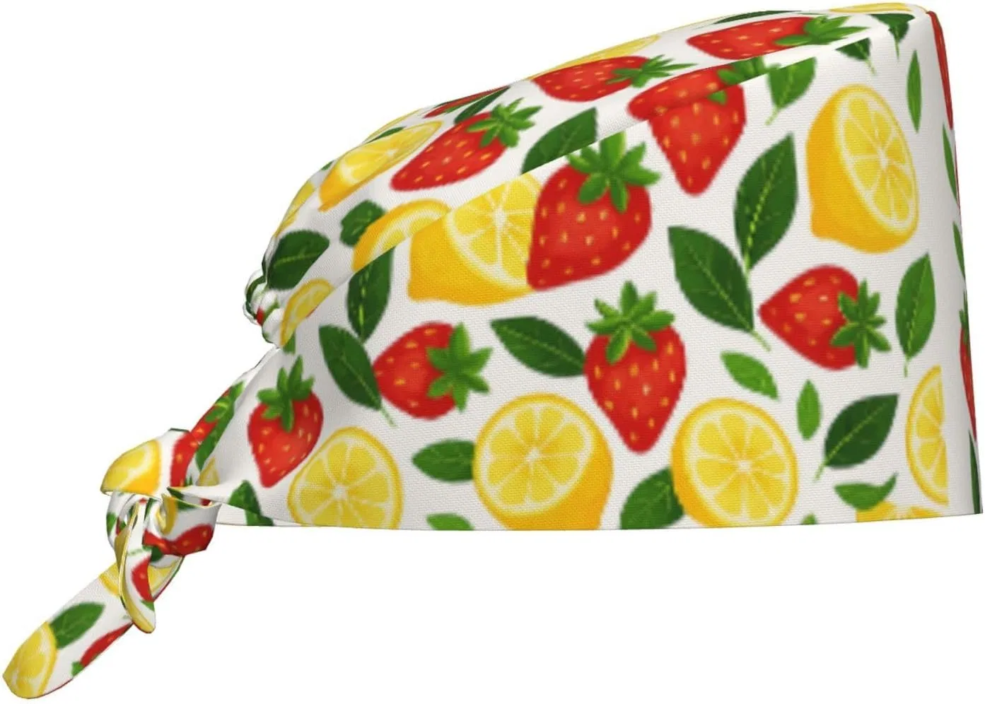Шапочка для душа, SMAZDFXX, Полиэстер, регулируемая, унисекс, Lemon Strawberry Cartoon — фото 2