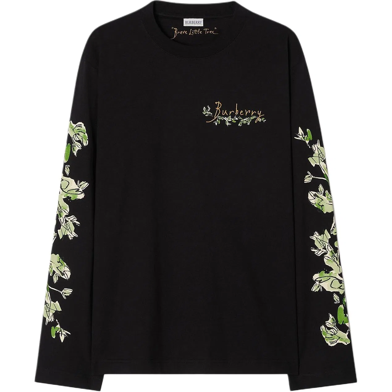 Мужская футболка с круглым вырезом, свободный крой, Burberry, черный
