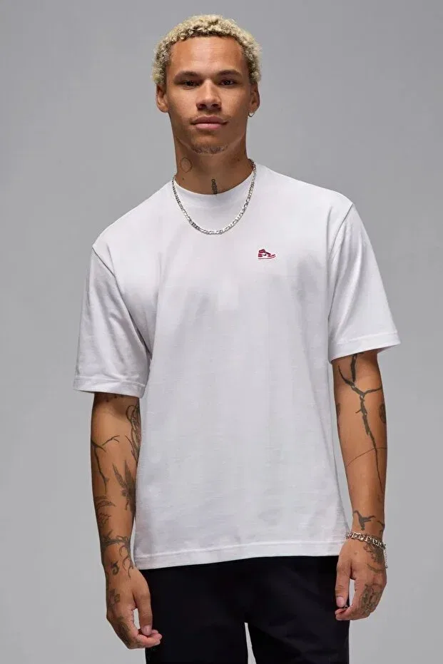 Женская футболка с принтом Jordan Mens Tee Graphic Printed Nike, White