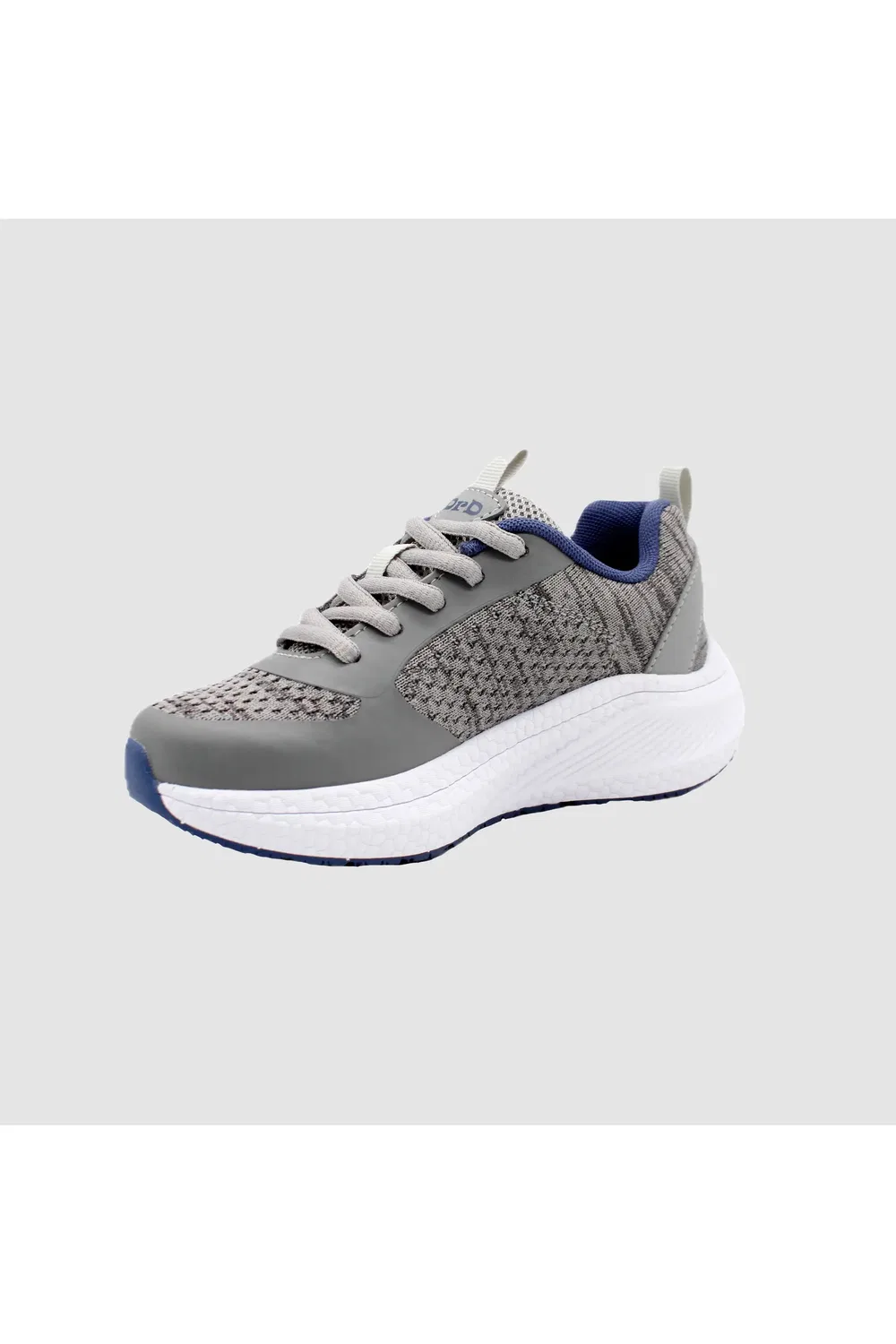 Детские кроссовки адаптивные на шнуровке Targa DrD Kids Footwear, серый/синий — фото 4