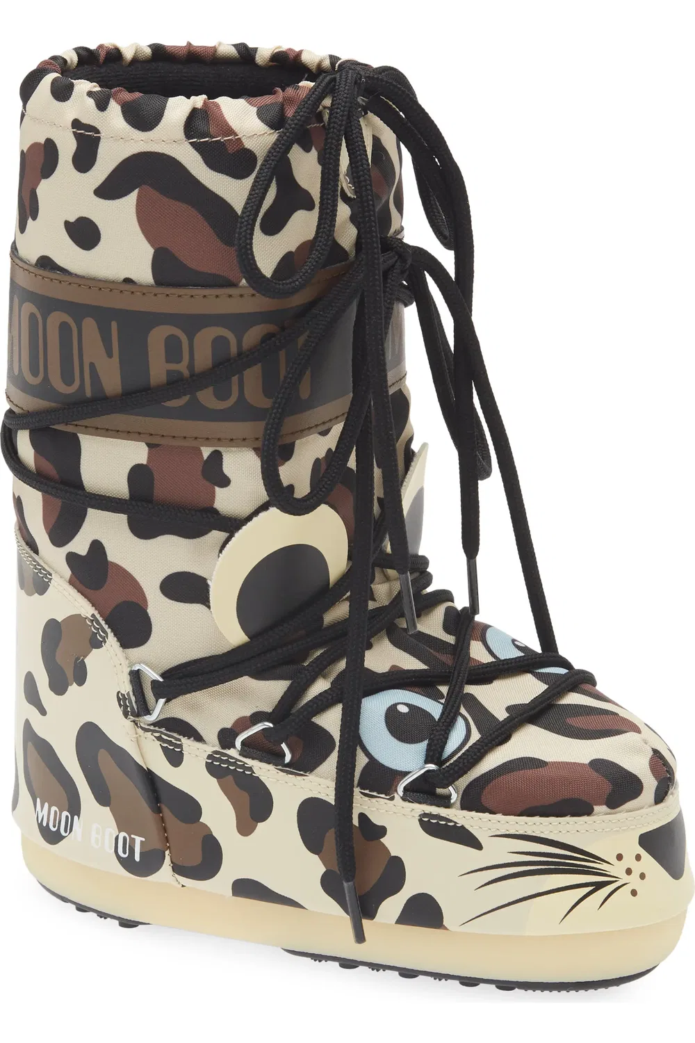Детские ботинки утепленные Icon Animal Moon Boot, Leopard
