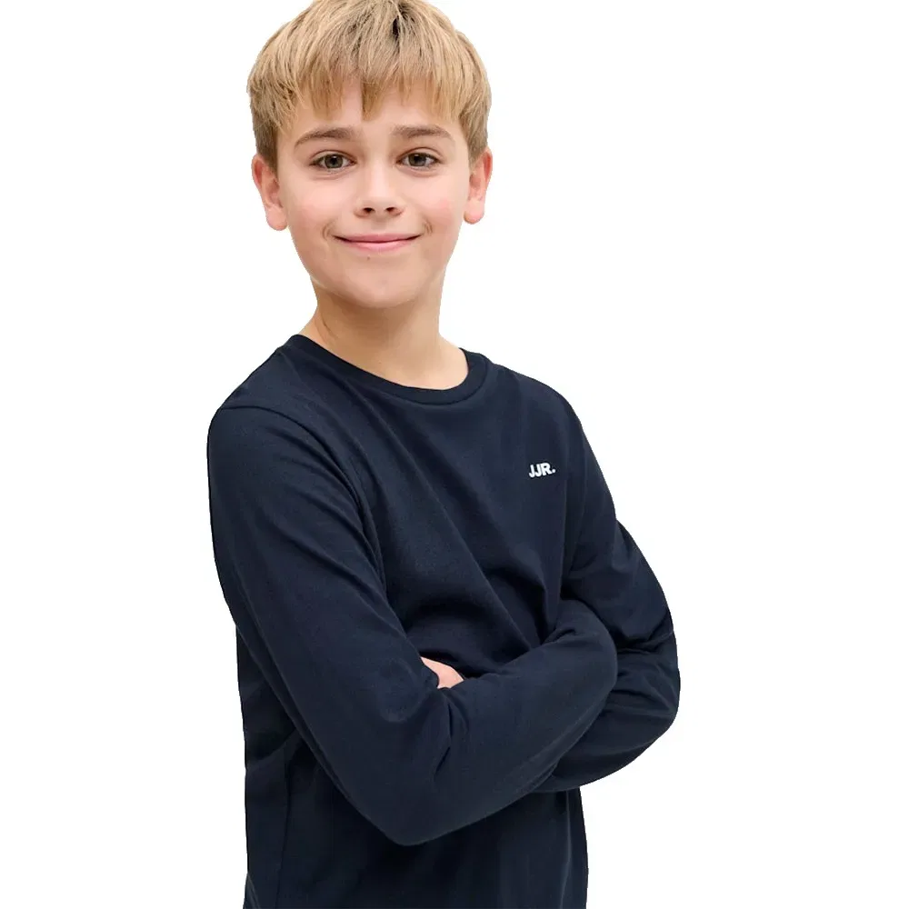 Футболка с длинным рукавом Rebbel Logo Jack & Jones, синий — фото 4