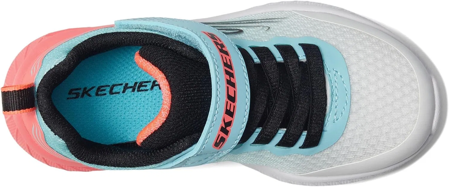 Детские кроссовки для девочек Microspec Max Plus Sprint Skechers, White/Coral — фото 3
