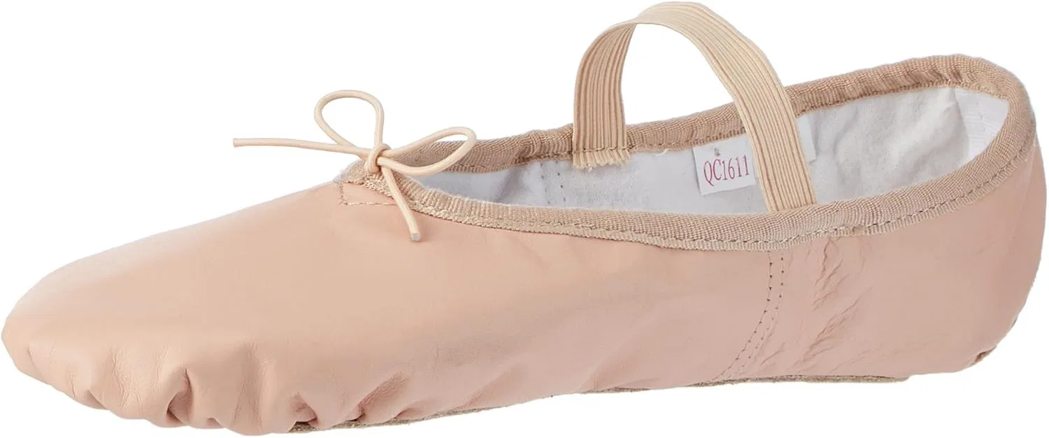 Детские балетки для девочек с кожаной подошвой SANSHA Sansha, Pink