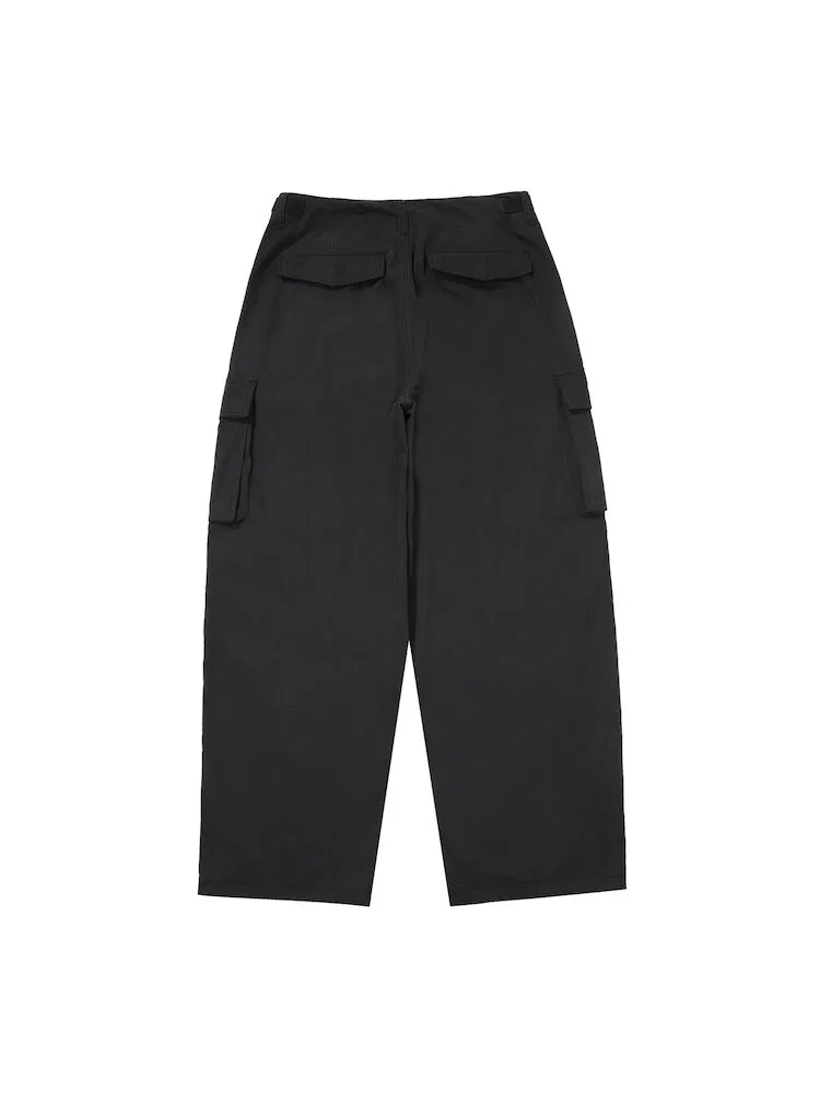 Широкие брюки карго из хлопка SUPERDRY, Black — фото 3