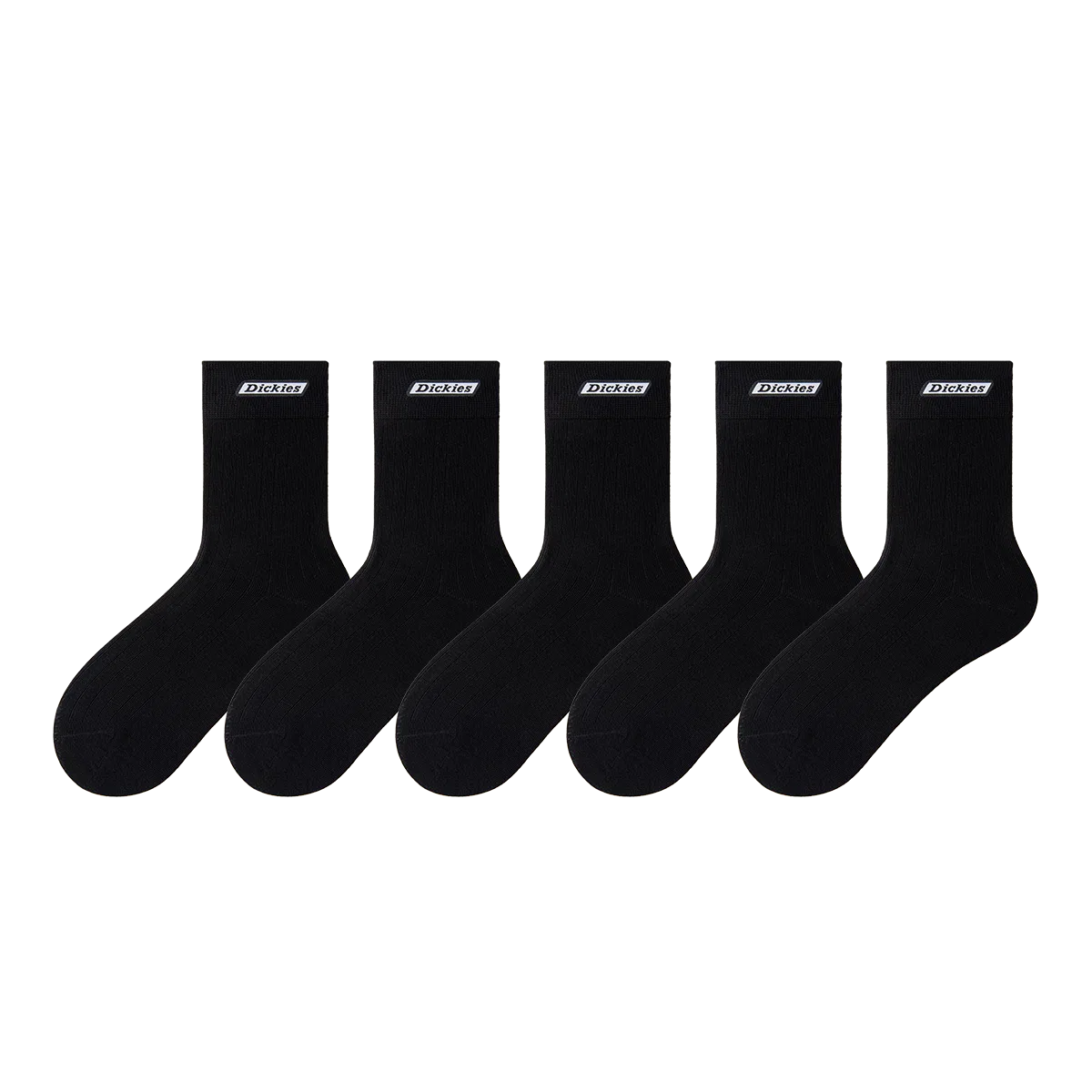 Детские носки с длинным голенищем, комплект из 5 пар, Dickies, Black