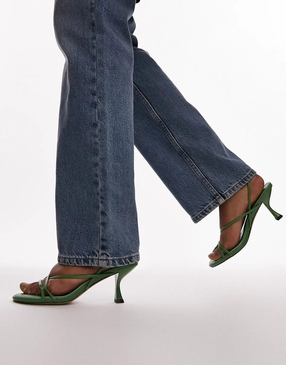 

Босоножки Topshop Iyla Strappy Heeled, зеленый