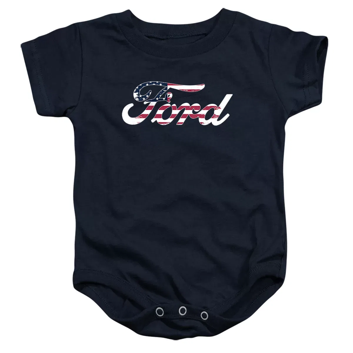 Детское боди с коротким рукавом с принтом Ford Flag Logo LOGOVISION, Navy