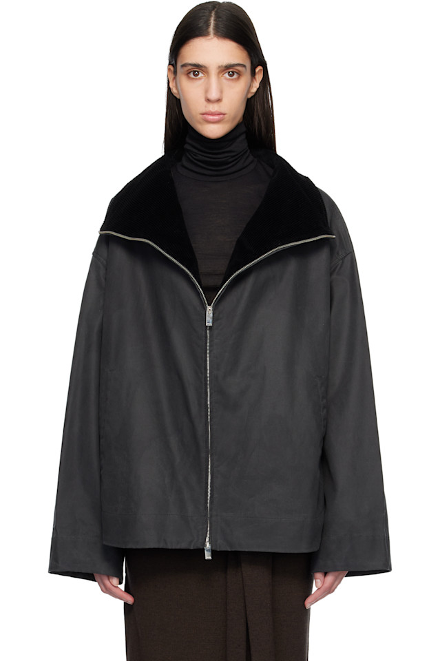 

Toteme Серая куртка в деревенском стиле на молнии