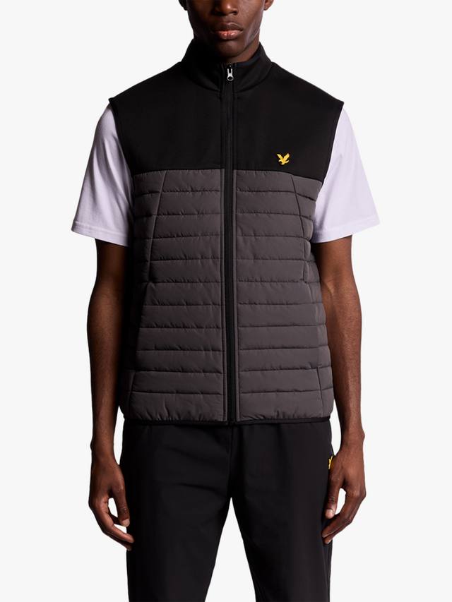 

Спортивная флисовая гибридная жилетка с молнией спереди Lyle & Scott