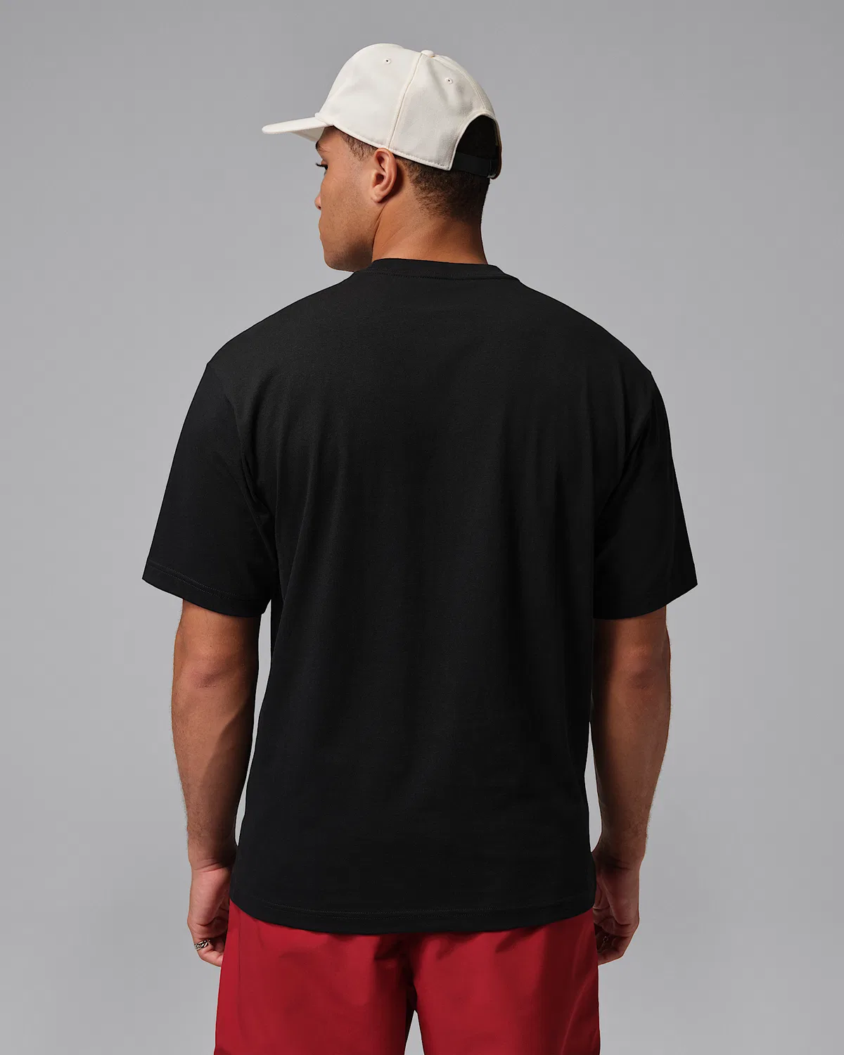 Мужская футболка Jordan, Black/Gym Red — фото 2