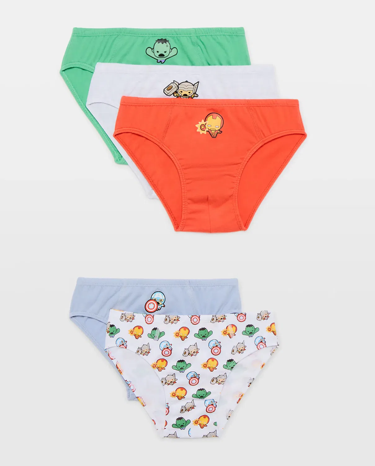 Детский комплект трусов для мальчиков 5 штук AVENGERS Cotton Juice, Multicolor