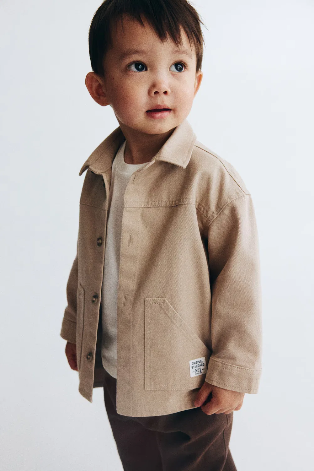 Хлопковый комплект из 3 предметов H&M, Hellbeige/Braun — фото 3