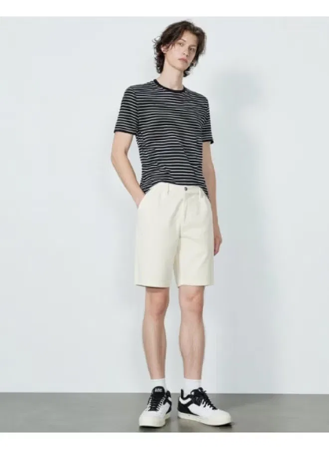 Шорты карго джинсовые с потертостями Zara, белый