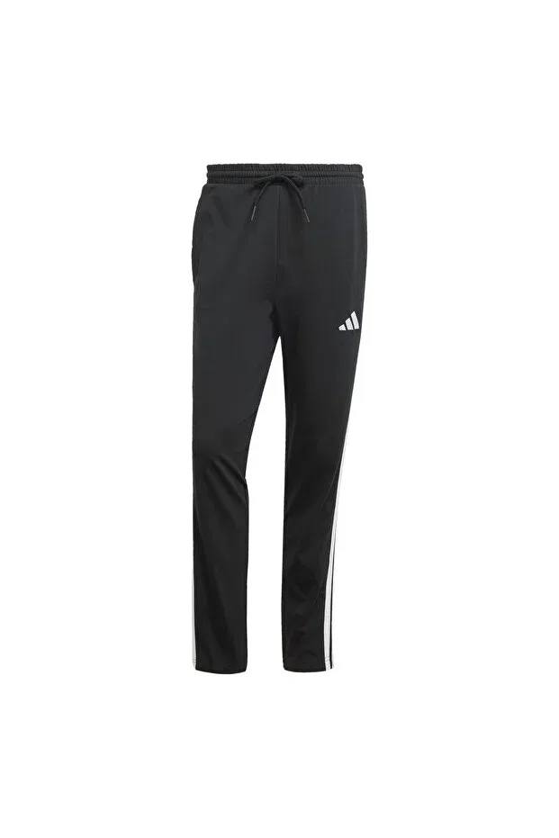 Мужские спортивные штаны с эластичным манжетом Adidas, Black/White — фото 4