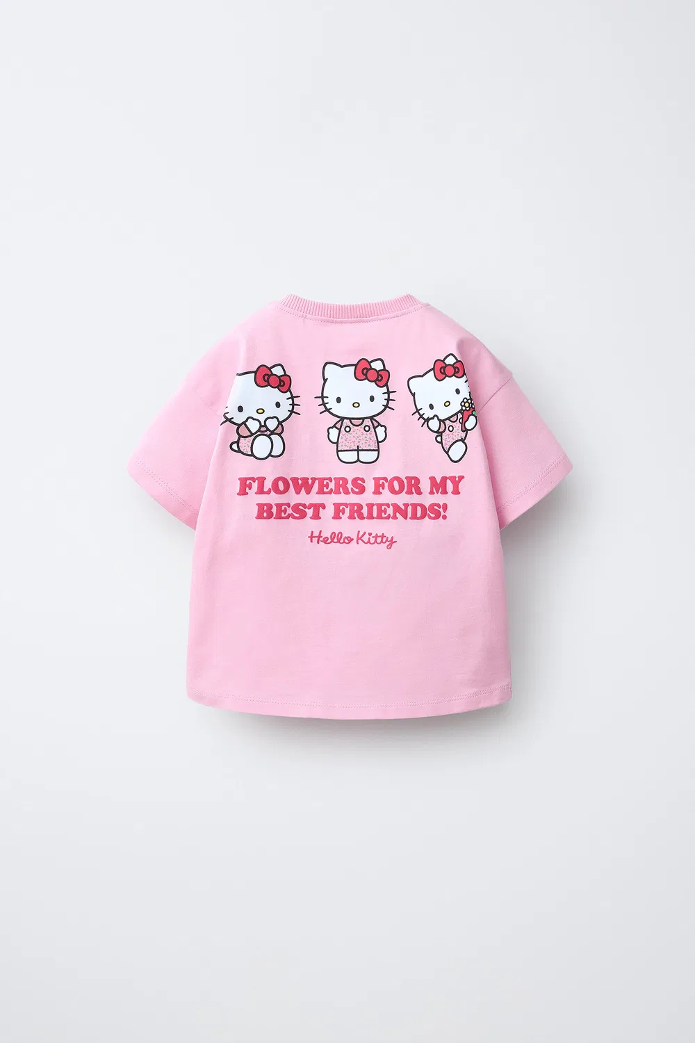 Футболка с принтом Hello Kitty Sanrio ZARA, Pink — фото 2