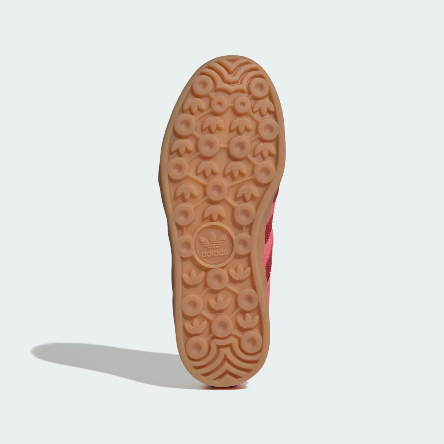 Детские кроссовки с полупрозрачной каучуковой подошвой Gazelle Indoor Adidas Originals, Lucid Pink/Team Victory Red/Gold Metallic — фото 3
