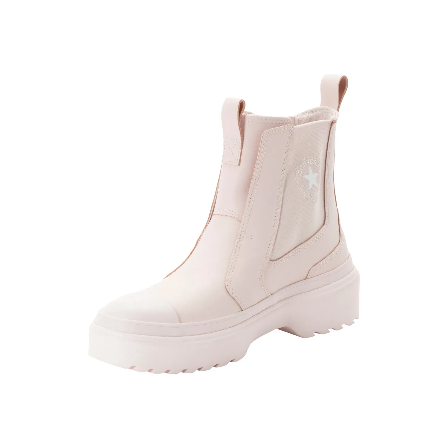 Детские кожаные кроссовки с утолщенной подошвой Converse, Blush Hush