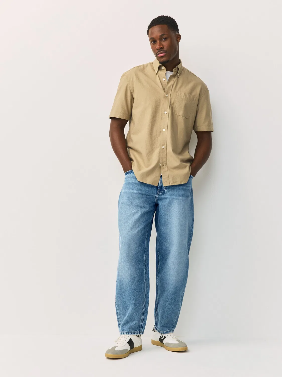 Джинсы свободного кроя Barrel Fit Next, Light Blue — фото 2