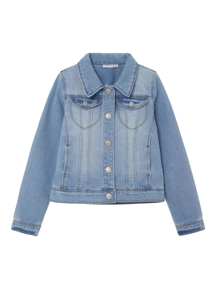 

Джинсовая куртка name it, цвет light blue denim